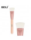 BEILI foundation płaski krem do konturów Powder Blush kształt twarzy pojedyncze włosy syntetyczne czarne pędzle do makijażu