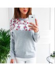 Kobiety Leisure Jumper 2020 nadruk jesień bluza z kapturem Casual O-neck z długim rękawem swetry bluzy dresy Sudaderas Mujer