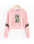 Kobiety sexy krótki top bluzy riverdale southside wąż drukuj wiosna harajuku gorąca sprzedaż bluzy w stylu casual bluzy plus siz