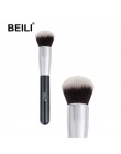 BEILI foundation płaski krem do konturów Powder Blush kształt twarzy pojedyncze włosy syntetyczne czarne pędzle do makijażu