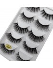 YSDO 5 Pairs 3D rzęsy z norek naturalne włosy sztuczne rzęsy długie 100% dramatyczne makijaż oczu fałszywe rzęsy puszyste rzęsy 