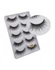 5 par rzęsy z norek 3D sztuczne rzęsy skrzydlate grube MakeupEyeLash dramatyczne rzęsy naturalna objętość miękkie sztuczne rzęsy