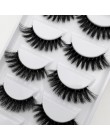 YSDO 5 Pairs 3D rzęsy z norek naturalne włosy sztuczne rzęsy długie 100% dramatyczne makijaż oczu fałszywe rzęsy puszyste rzęsy 
