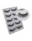 5 par rzęsy z norek 3D sztuczne rzęsy skrzydlate grube MakeupEyeLash dramatyczne rzęsy naturalna objętość miękkie sztuczne rzęsy