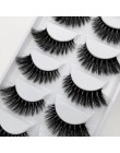 YSDO 5 Pairs 3D rzęsy z norek naturalne włosy sztuczne rzęsy długie 100% dramatyczne makijaż oczu fałszywe rzęsy puszyste rzęsy 