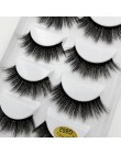 YSDO 5 Pairs 3D rzęsy z norek naturalne włosy sztuczne rzęsy długie 100% dramatyczne makijaż oczu fałszywe rzęsy puszyste rzęsy 