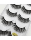 YSDO 5 Pairs 3D rzęsy z norek naturalne włosy sztuczne rzęsy długie 100% dramatyczne makijaż oczu fałszywe rzęsy puszyste rzęsy 