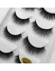 YSDO 5 Pairs 3D rzęsy z norek naturalne włosy sztuczne rzęsy długie 100% dramatyczne makijaż oczu fałszywe rzęsy puszyste rzęsy 