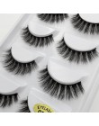 YSDO 5 Pairs 3D rzęsy z norek naturalne włosy sztuczne rzęsy długie 100% dramatyczne makijaż oczu fałszywe rzęsy puszyste rzęsy 
