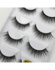 YSDO 5 Pairs 3D rzęsy z norek naturalne włosy sztuczne rzęsy długie 100% dramatyczne makijaż oczu fałszywe rzęsy puszyste rzęsy 