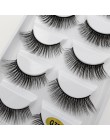 YSDO 5 Pairs 3D rzęsy z norek naturalne włosy sztuczne rzęsy długie 100% dramatyczne makijaż oczu fałszywe rzęsy puszyste rzęsy 