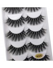 YSDO 5 Pairs 3D rzęsy z norek naturalne włosy sztuczne rzęsy długie 100% dramatyczne makijaż oczu fałszywe rzęsy puszyste rzęsy 