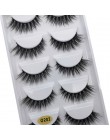 YSDO 5 Pairs 3D rzęsy z norek naturalne włosy sztuczne rzęsy długie 100% dramatyczne makijaż oczu fałszywe rzęsy puszyste rzęsy 