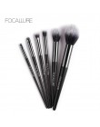 FOCALLURE 6 sztuk zestaw pędzli do makijażu profesjonalne wysokiej jakości miękkie kosmetyki Blush cieni do powiek pędzel do mak