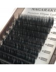NAGARAKU płaskie elipsy rzęsy Maquiagem dzielone końcówki elipsy w kształcie naturalny jasno magnetyczne elipsy rzęsy błyszczący