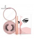 Magnetyczne rzęsy Eyeliner zalotka Set5 magnes naturalne długie magnetyczne sztuczne rzęsy z magnetycznym Eyeliner zestaw pincet