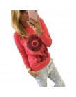 2017 nowa damska jesień z długim rękawem bluza z kapturem z nadrukiem Casual bluza z kapturem