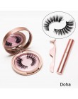 Magnetyczne rzęsy Eyeliner zalotka Set5 magnes naturalne długie magnetyczne sztuczne rzęsy z magnetycznym Eyeliner zestaw pincet