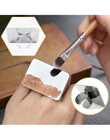 Narzędzia do makijażu organizator paleta cień do powiek fundacja Mix paleta kosmetyczny talerz do paznokci Manicure makijaż arty