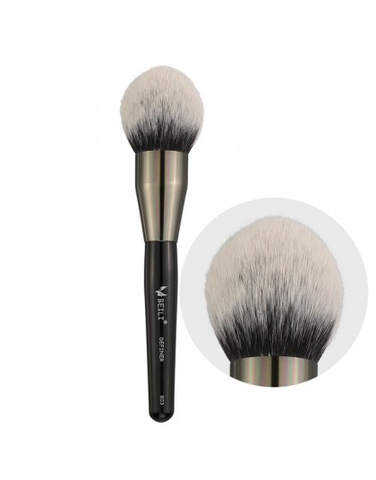 BEILI czarny Big Powder Blush Definer miękkie włosy syntetyczne pędzle do makijażu fundacja wyróżnienia szczotka w kształcie wac