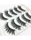 LTWEGO 5 pairs faux 3d rzęsy z norek puszyste delikatne sztuczne rzęsy naturalne długie przedłużanie rzęs makijaż handmade fałsz