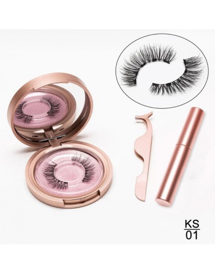 Magnetyczne rzęsy Eyeliner zalotka Set5 magnes naturalne długie magnetyczne sztuczne rzęsy z magnetycznym Eyeliner zestaw pincet