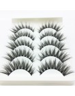 LTWEGO 5 pairs faux 3d rzęsy z norek puszyste delikatne sztuczne rzęsy naturalne długie przedłużanie rzęs makijaż handmade fałsz