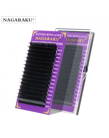 NAGARAKU rzęsy z norek Maquillaje przedłużanie rzęs makijaż indywidualne rzęsy wysokiej jakości naturalne miękkie rzęsy Faux Cil