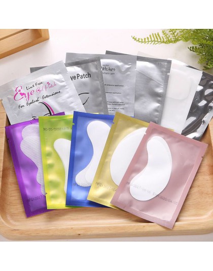 100 pairs Under Eyelash Pad Patch do przedłużania rzęs Lash Under Lash Pad papierowe łatki szczepione naklejki na oko porady nak