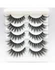 LTWEGO 5 pairs faux 3d rzęsy z norek puszyste delikatne sztuczne rzęsy naturalne długie przedłużanie rzęs makijaż handmade fałsz
