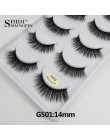 5 Pairs naturalne długie rzęsy makijaż sztuczne rzęsy pełny pasek rzęsy rzęsy z norek grube 3d rzęsy z norek maquillaje faux cil