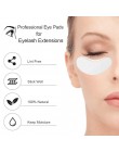 100 pairs Under Eyelash Pad Patch do przedłużania rzęs Lash Under Lash Pad papierowe łatki szczepione naklejki na oko porady nak