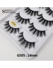 5 Pairs naturalne długie rzęsy makijaż sztuczne rzęsy pełny pasek rzęsy rzęsy z norek grube 3d rzęsy z norek maquillaje faux cil