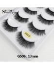 5 Pairs naturalne długie rzęsy makijaż sztuczne rzęsy pełny pasek rzęsy rzęsy z norek grube 3d rzęsy z norek maquillaje faux cil
