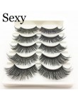 LTWEGO 5 pairs faux 3d rzęsy z norek puszyste delikatne sztuczne rzęsy naturalne długie przedłużanie rzęs makijaż handmade fałsz