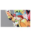 2019 nowa wiosna jesień cute cartoon wydrukowano duży rozmiar średniej długości płaszcz moda damska hedging casual fashion bluza