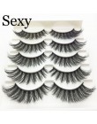 LTWEGO 5 pairs faux 3d rzęsy z norek puszyste delikatne sztuczne rzęsy naturalne długie przedłużanie rzęs makijaż handmade fałsz