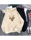 Wiosna jesień bluza damska typu harajuku z kapturem z długim rękawem bluzy damskie dinozaur polar z nadrukami bluza z kapturem S