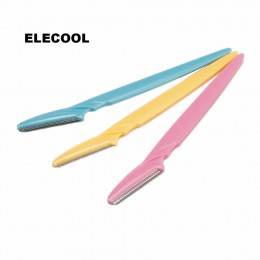 ELECOOL 3 sztuk/partia trymer do brwi twarzy brwi golarka Remover Blade Razor depilator makijaż uroda narzędzia dla kobiet