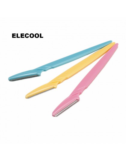 ELECOOL 3 sztuk/partia trymer do brwi twarzy brwi golarka Remover Blade Razor depilator makijaż uroda narzędzia dla kobiet