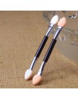 Gorąca sprzedaż 10 sztuk makijaż dwustronny cień do powiek Eyeliner Brush gąbka do aplikacji kosmetyczny pędzel do cieni do powi