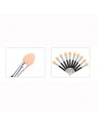 Gorąca sprzedaż 10 sztuk makijaż dwustronny cień do powiek Eyeliner Brush gąbka do aplikacji kosmetyczny pędzel do cieni do powi
