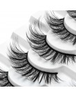 SEXYSHEEP 8 pairs 3D rzęsy z norek naturalne sztuczne rzęsy dramatyczna objętość sztuczne rzęsy makijaż przedłużanie rzęs rzęsy 
