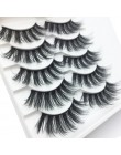 5 pairs 3d mink włosów sztuczne rzęsy naturalne długie rzęsy Wispy makijaż rozszerzenie narzędzia sexy rzęsy z norek oczy lash c