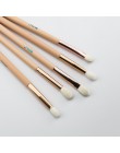 BEILI 15 sztuk różowy różowe złoto pędzle do makijażu naturalne koza kucyk włosy podkład rozświetlający do mieszania oczu produk