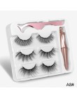 3 Pairs magnetyczne rzęsy naturalne długie magnetyczne Eyeliner i magnetyczne sztuczne rzęsy i pinceta zestaw zestaw do makijażu