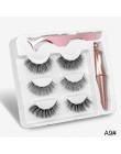 3 Pairs magnetyczne rzęsy naturalne długie magnetyczne Eyeliner i magnetyczne sztuczne rzęsy i pinceta zestaw zestaw do makijażu