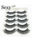 5 pairs 3d mink włosów sztuczne rzęsy naturalne długie rzęsy Wispy makijaż rozszerzenie narzędzia sexy rzęsy z norek oczy lash c