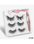 3 Pairs magnetyczne rzęsy naturalne długie magnetyczne Eyeliner i magnetyczne sztuczne rzęsy i pinceta zestaw zestaw do makijażu