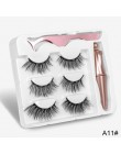 3 Pairs magnetyczne rzęsy naturalne długie magnetyczne Eyeliner i magnetyczne sztuczne rzęsy i pinceta zestaw zestaw do makijażu
